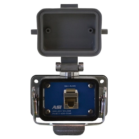 Automation Systems Interconnect Panel Interface Connector With A Shielded RJ45 Connector, Enclosed Panel Feed Through RJ45 Connector RAI-RJ45S